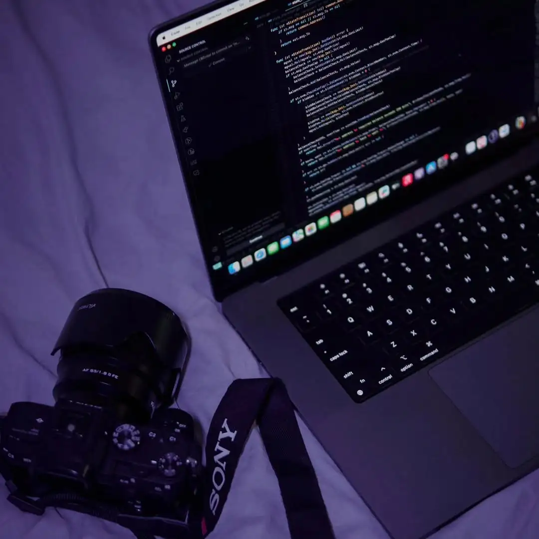 Thanh's camera and development workspace